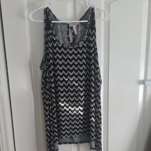 Black and White Chevron Tank Top